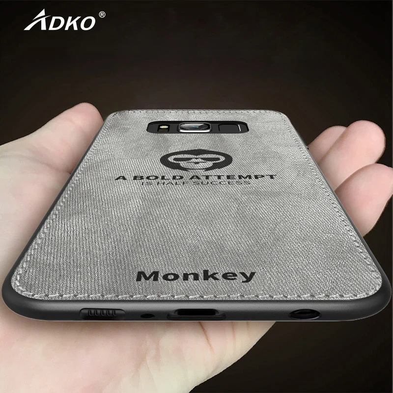 

ADKO Cloth Deer Back Case For Samsung Galaxy S9 S8 Case Cover Shockproof Back Cover For Samsung S8 S9 Plus Soft Silicone Case