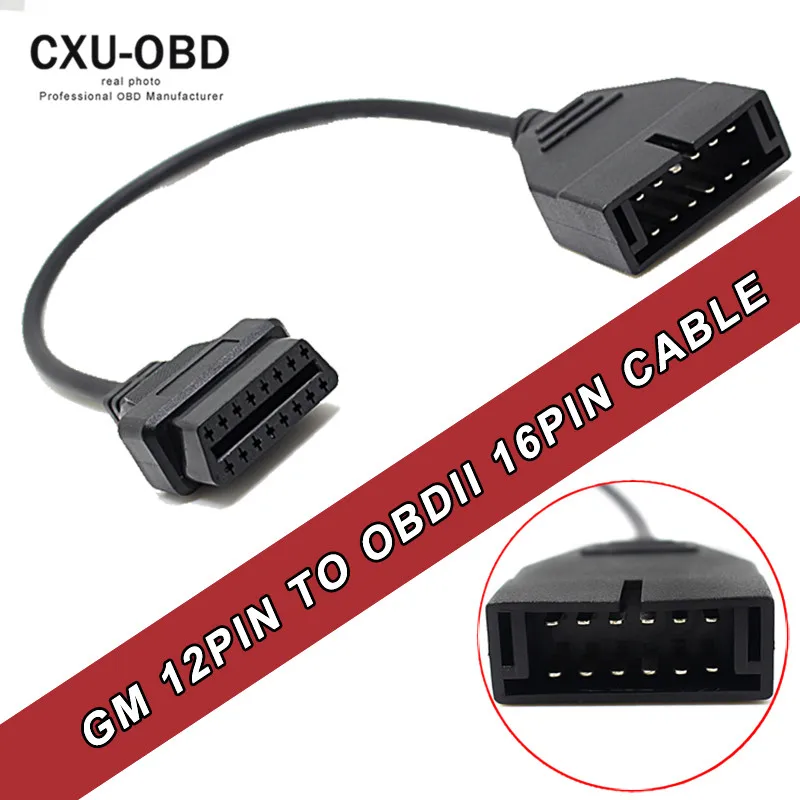 Prix pour 12pin obd1 à 16pin obd2 câble adaptateur pour G M DAE-WOO Prix pour 12pin obd1 à 16pin obd2 câble adaptateur pour G M DAE-WOO
