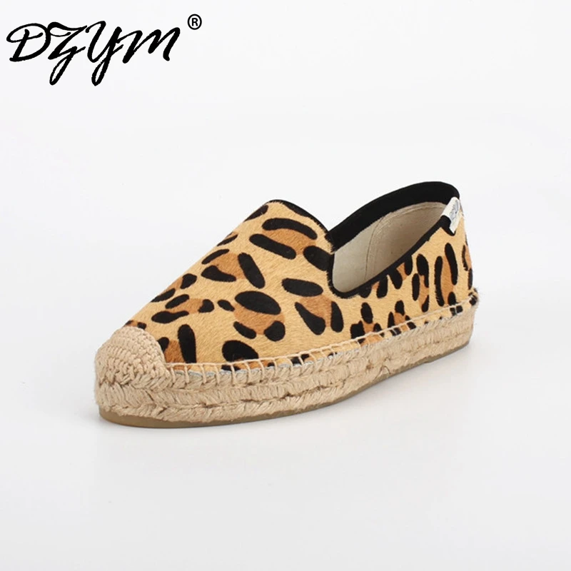 Женские лоферы из конского волоса на толстой платформе в горошек|women designer loafers|women