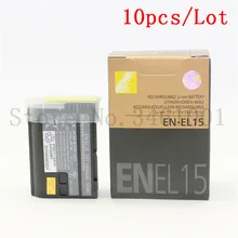 10 шт./лот EN-EL15 Батарея RU EL15 ENEL15 Камера батарейный блок для Nikon D600 D610 D600E D800 D800E D810 D7000 7100 d75