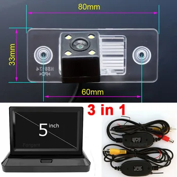 

For VW Skoda Touareg Tiguan Passat B5 Jetta A5 Scirocco Polo Fabia Vehicle Rear View Parking Reverse Car Wireless Camera Monitor