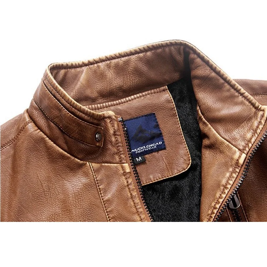 1pcs Men's Genuine Leather Jacket Slim fit Biker Motocross Motorcycle jacket