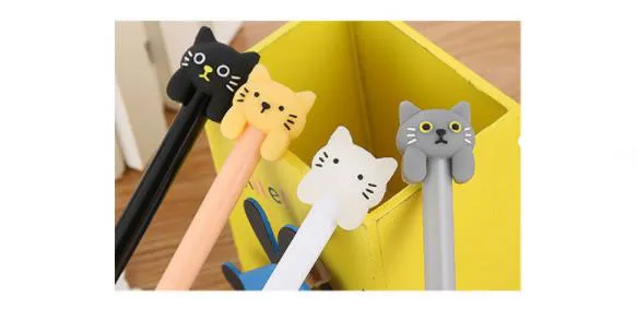 1pcs Cat Cute Pens 0.5mm Kawaii Pen Novelty Stationery Cute Pens Student Black Writing Gel Pen Kawaii Stationery School Supplies