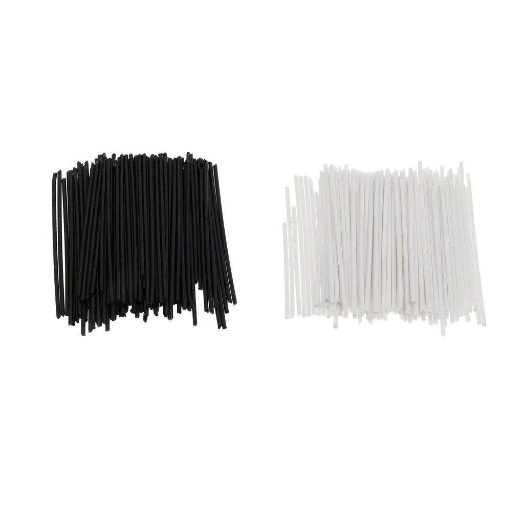 100 pcs ABS Plastic Guitar Side Dot Markers Rods Fretboard Position Marker Inlay Dots Black Guitar Accessories
