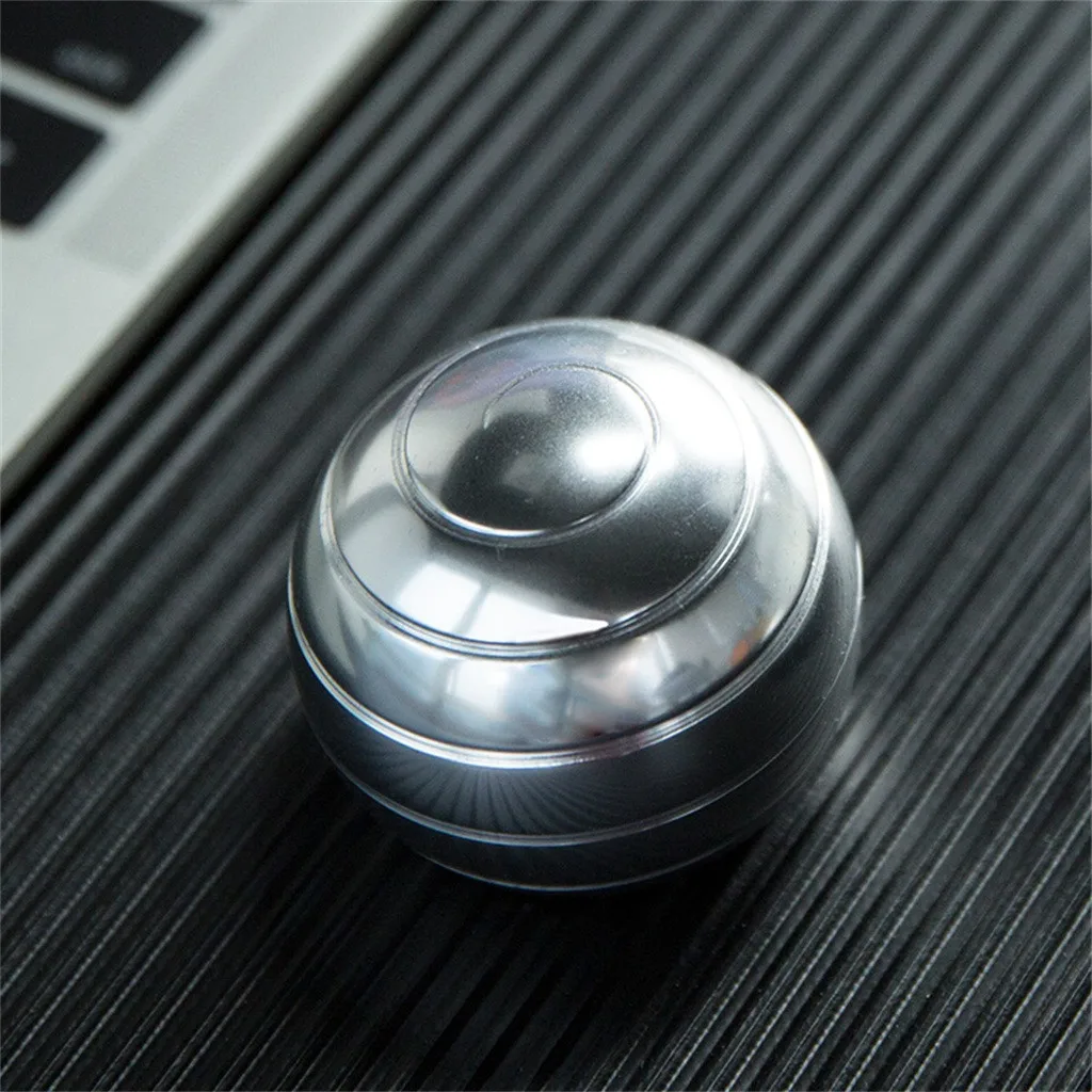 

55MM Desktop Toys Desktop Revolve Decompression Ball For Kids And Adults Metal Fidget Spinner Ball with Optical Illusion #y2*1