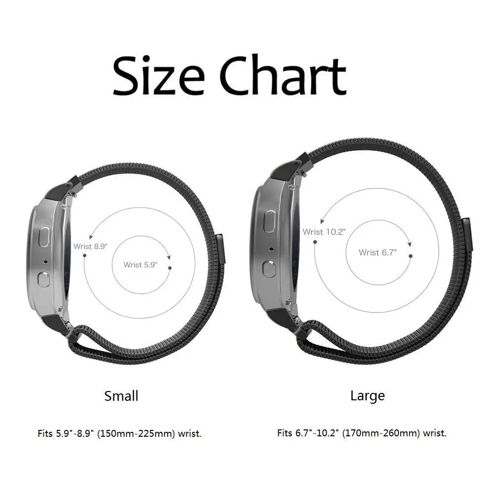 Gear S2 Band Size Chart