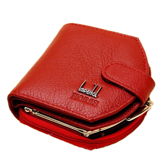 Mujer joven organizador billetera monedero señora del zurriago genuino corto carteras marca marco diseño rojo negro multifuncional|box pencil case|box cell - AliExpress