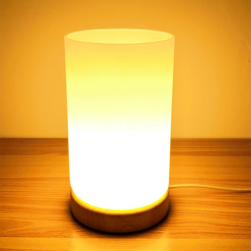Arranjo de Flor Loja de Candeeiros de Mesa para Quarto de Hotel Luz da Noite Luz de Vidro Moderno Novidade Quentes Cabeceira Restaurante Usb 3 Cheap Luzes noturnas