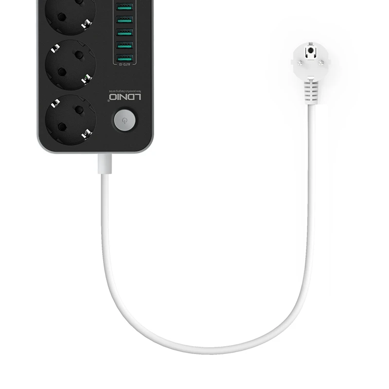 Goede LDNIO SE3631 EU Plug Desktop Multi USB Power Socket Stopcontact Lader Gebruikt Op Kantoor Home School Voor iPhone Samsung Xiaomi