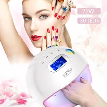 Manooby SUN5s 72 W отверждения УФ светодиодный Сушилка для ногтей Таймер с ЖК-дисплеем 10 S/30 S/60 S/90 S установка сушки ногтей маникюрные инструменты