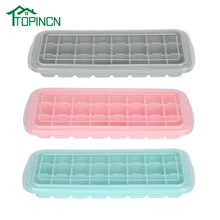 TOPINCN лоток для льда с крышкой, 24 Сетки, силиконовые стразы, форма для льда, форма для шоколада, форма для шоколада, форма для рукоделия, форма для коктейля, гель