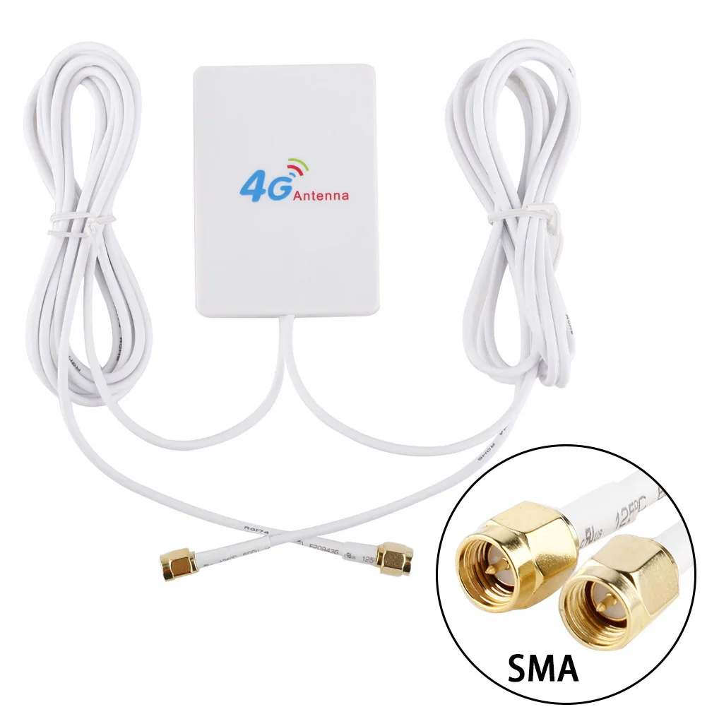 1 шт 4G Открытый Antene SMA TS9 CRC9 Conector внешнюю антенну для мобильного сигнала усиливающий роутер