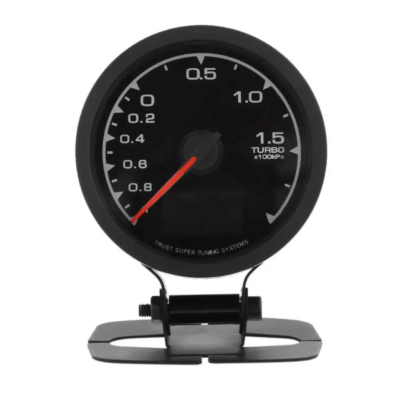 VODOOL 1 шт. автомобильный турбо Boost Gauge 62 мм/2,5 дюйма 7 Светильник цвета ЖК-дисплей с измерителем напряжения для универсального автомобиля Высокое качество