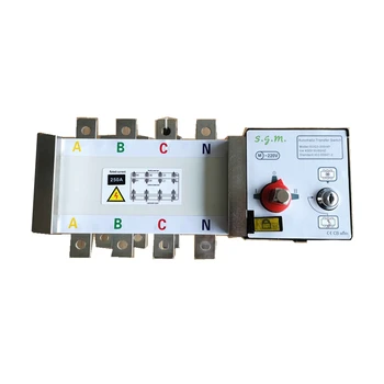 

SUQ3-250A 4P ATS Operating 380V Control 220V Isolation type Dual Power Automatic transfer switch 2 in 2 out