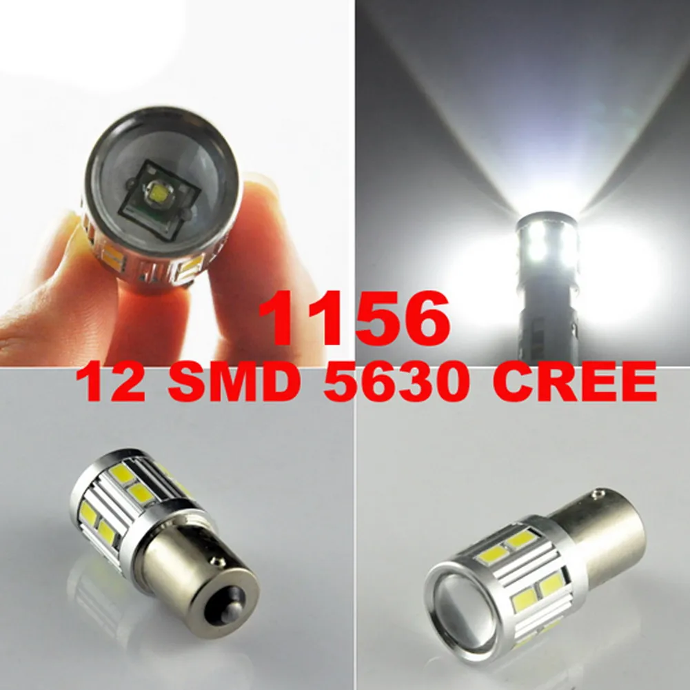 1 шт. 1156 BA15S 12 лампы SMD LED чипов высокой Мощность лампа 21/9 Вт светодиодные фары автомобиля bulbe белый красный желтый