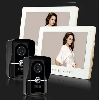 

2015 New Intercom System / audio door phone , Luxury 10 inch Video door phone,700 TVLine HD camera ,waterproof cover 2 V 2