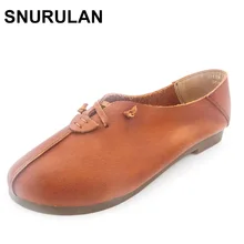 SNURULAN/Женская обувь балетки из натуральной кожи на плоской подошве с круглым носком без застежки; балетки на плоской подошве; коллекция года; женская обувь на плоской подошве; женская обувь