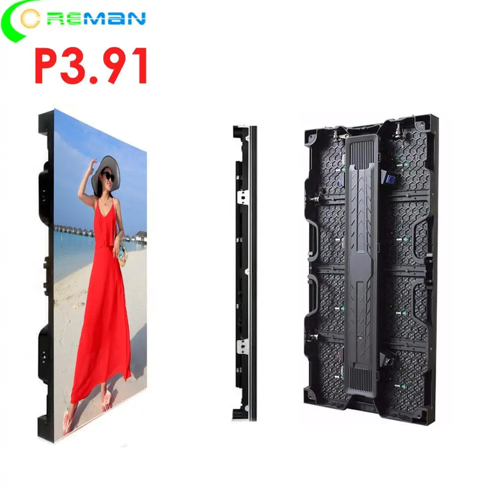 500x1000 P3.91 outdoor led cabinet panel, outdoor led poster display 1m x 2m 1m x 1.5m