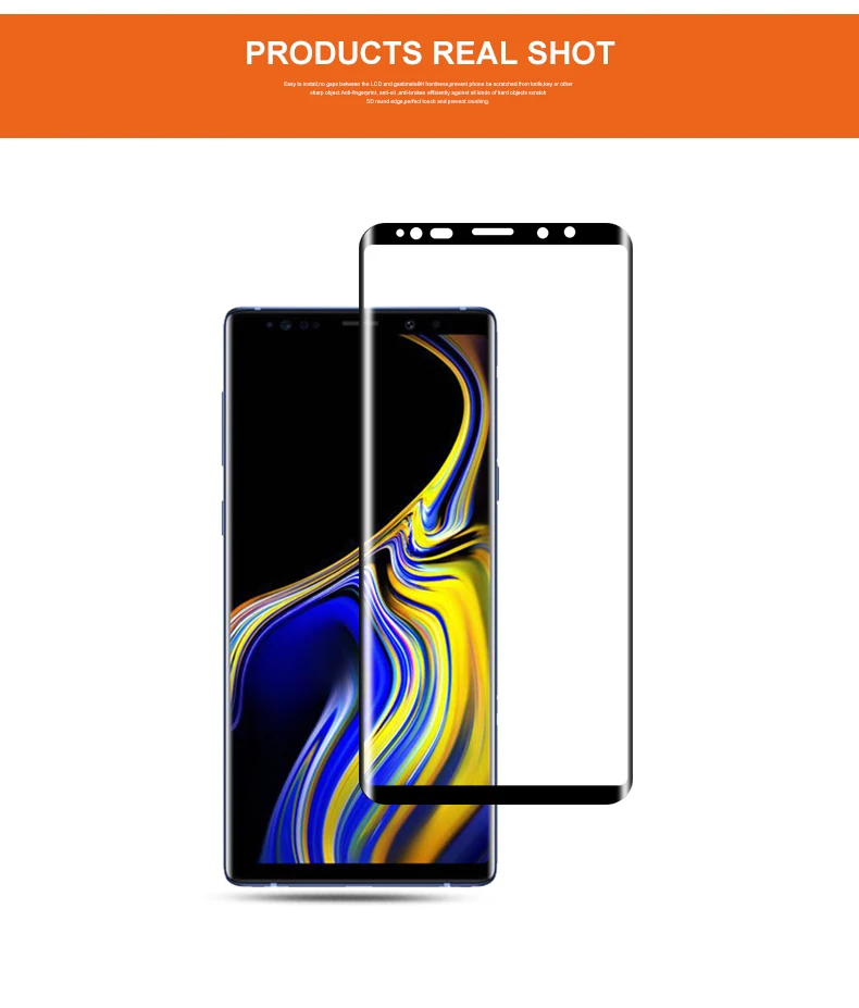 Для samsung Note 9 Защита экрана Mocolo S8 S8 Plus Note 8 роскошное закаленное стекло с закругленными краями 9H 3D для samsung S9 S9 Plus