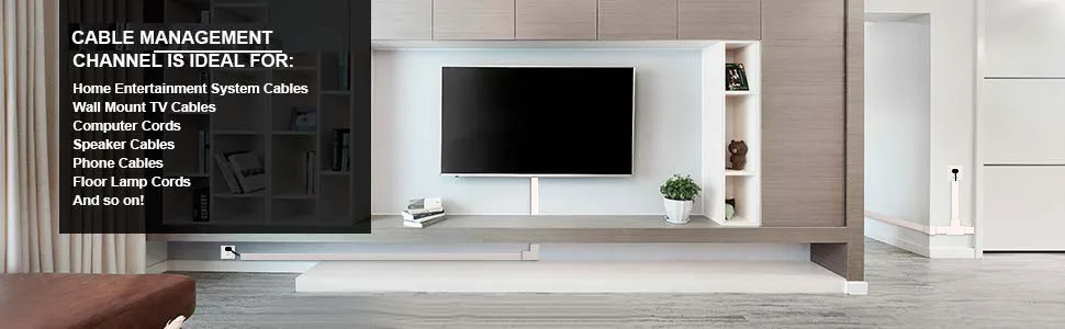 Pista para Esconder Cabos para Fixado na Parede Brown Cabo Capa Cinza tv Corretivo Cabos ou Fios Organizar 20x10mm Pvc 3 Renovação da Casa