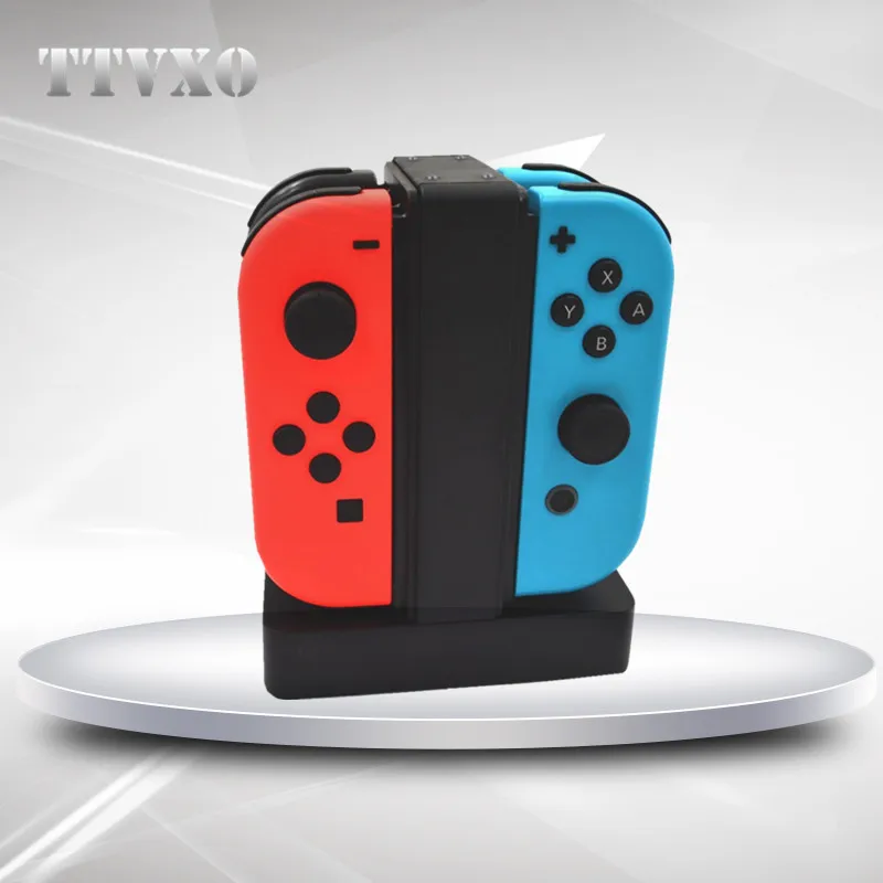 

Joy-Con Charge Stand 4-Controllers Desktop Charging Dock for Nintendo Switch Gamepad