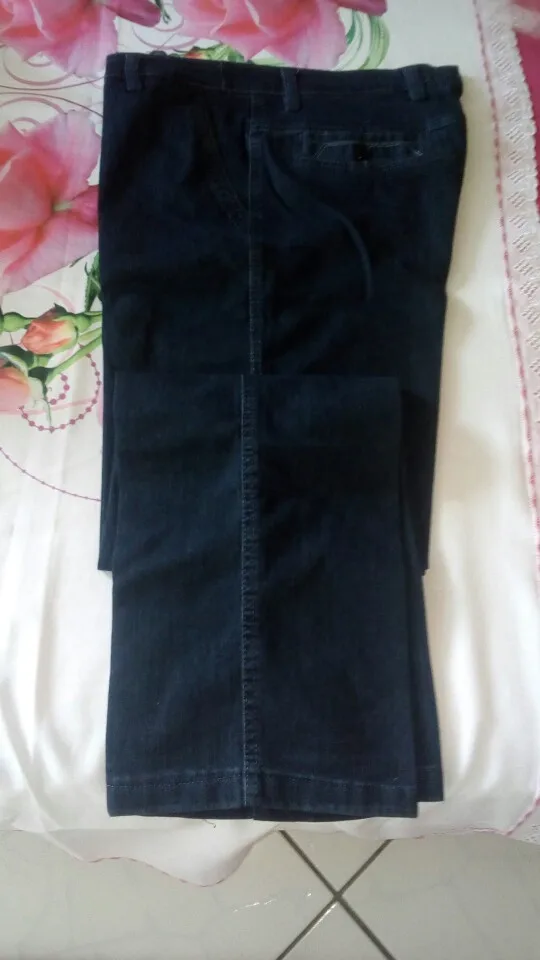 HEFLASHOR мужские джинсы, хлопковые тонкие толстые классические Стрейчевые джинсы, черные, синие мужские джинсовые штаны, Осенние повседневные штаны, размер 42