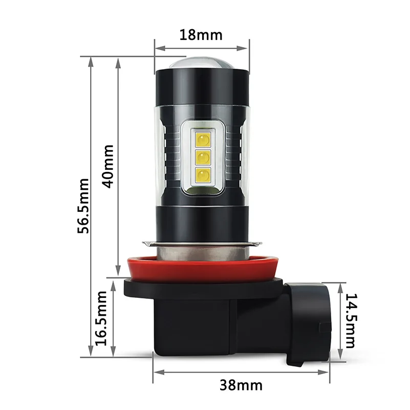 H11 H8 H9 светодиодный туман светильник H16JP светодиодный для Honda CRV Civic Jazz Fit Insight Accord город 2006 2008 2011 2012 6500K белый