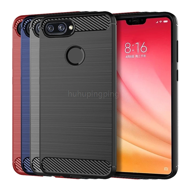 

Bamboo Bushed Glossy Soft Silicone TPU Armor Case for Xiaomi Mi 8 Lite Mi 8 SE A1/5X 6X A2 Max 3 Mix 2S Anti-Finger Cover