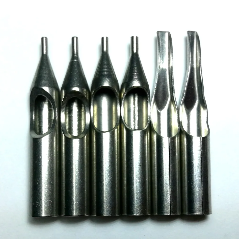 

6pcs Stainless Steel Tattoo Tip Set - 3R 5R 7R 9R 5F 7F