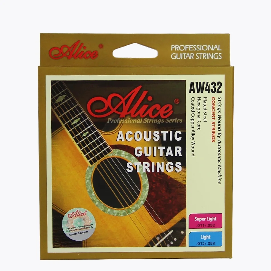 ALICE AW432 012 053 Coated Steel Strings Music Wire 6strings/set