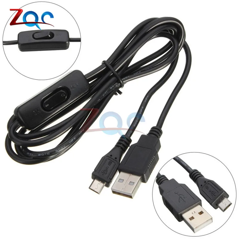1.5m Micro USB Power Supply Charger Cable Wire ON//OFF Switch Raspberry Pi Jh