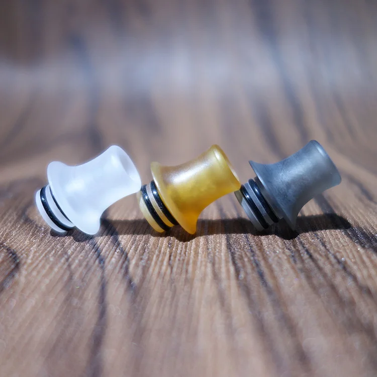 

1pc Grey White 510 Replacement POM / Pei Drip Tip for Galaxies MTL RDA / Wotofo Recurve Vape RDA Accessories