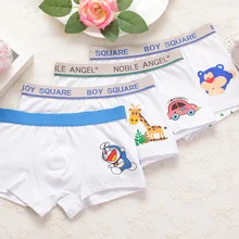 Трусы-боксеры для мальчиков, 4 шт./партия, нижнее белье для маленьких мальчиков детские трусики детское нижнее белье с принтом «Дораэмон», «Такси» хлопковые шорты для детей