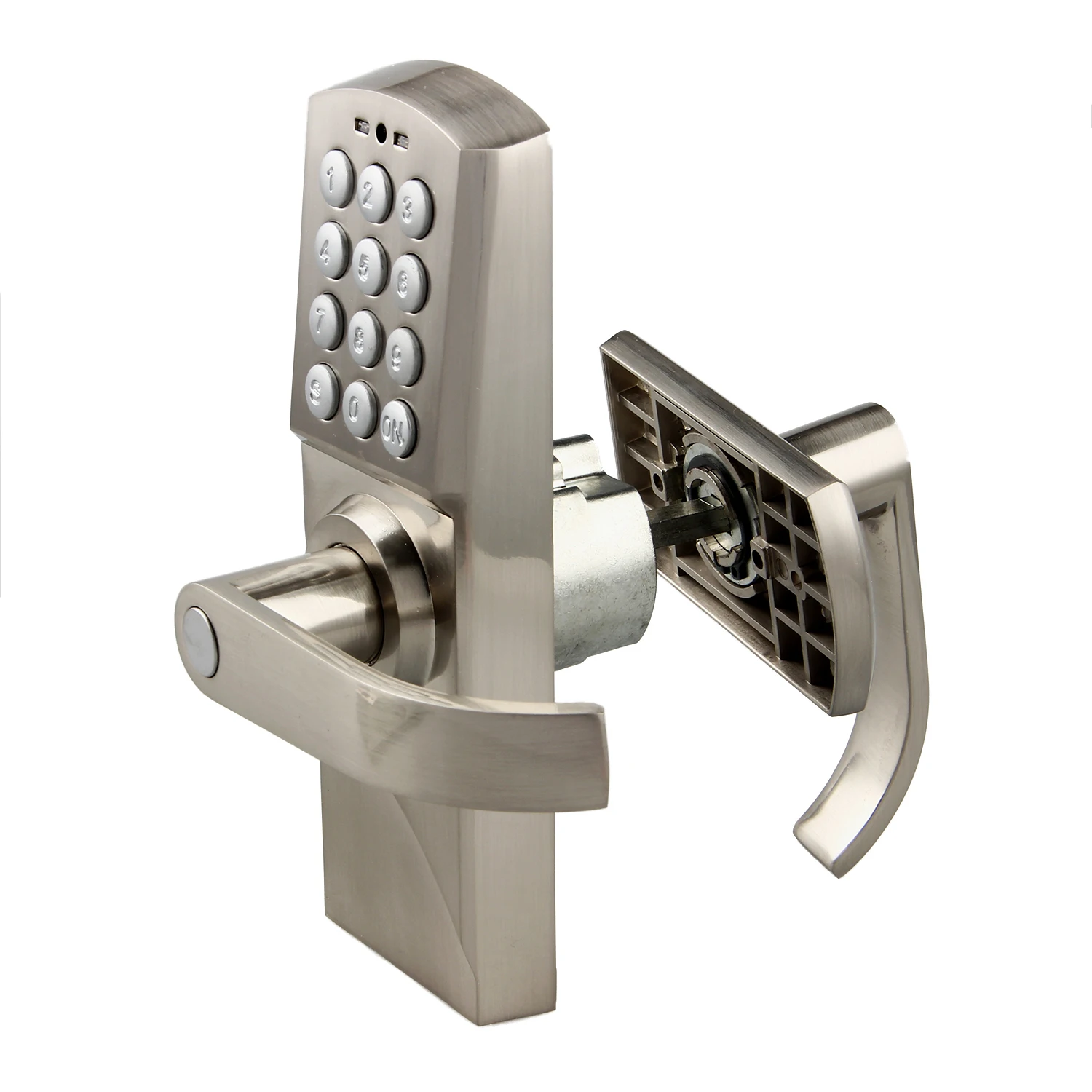 

High Quality Left Handle Digital Electronic/Code Keyless Keypad Security Door Lock 94TE With Emergency Override Keys For Home