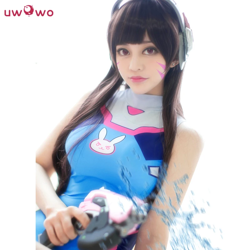 UWOWO D. va Косплей OW купальный костюм dva комбинезоны костюм купальный костюм dva Uwowo D. va косплей костюм для девочек