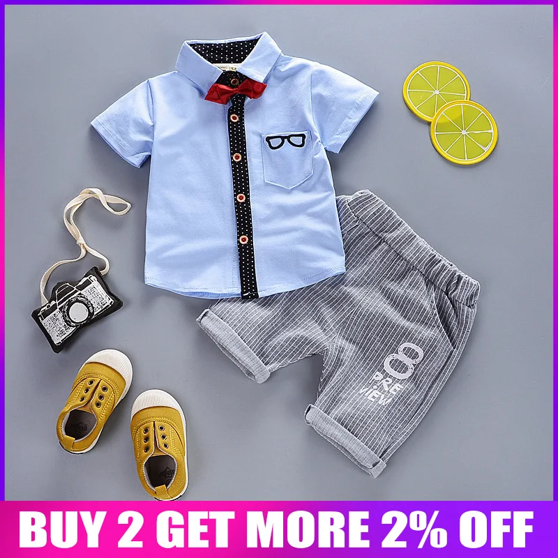 

Baby boys summer clothing sets bewborn baby cotton shirt+short pants 2pcs casual suits for bebe boys infant tarcksuits clothes