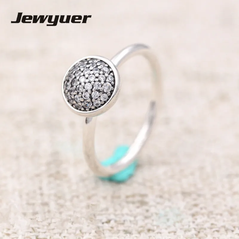 

925 sterling silver fine Jewelry Engagement wedding Ring Dazzling Droplet Rings For Women anillos wholesale Memnon RIP089
