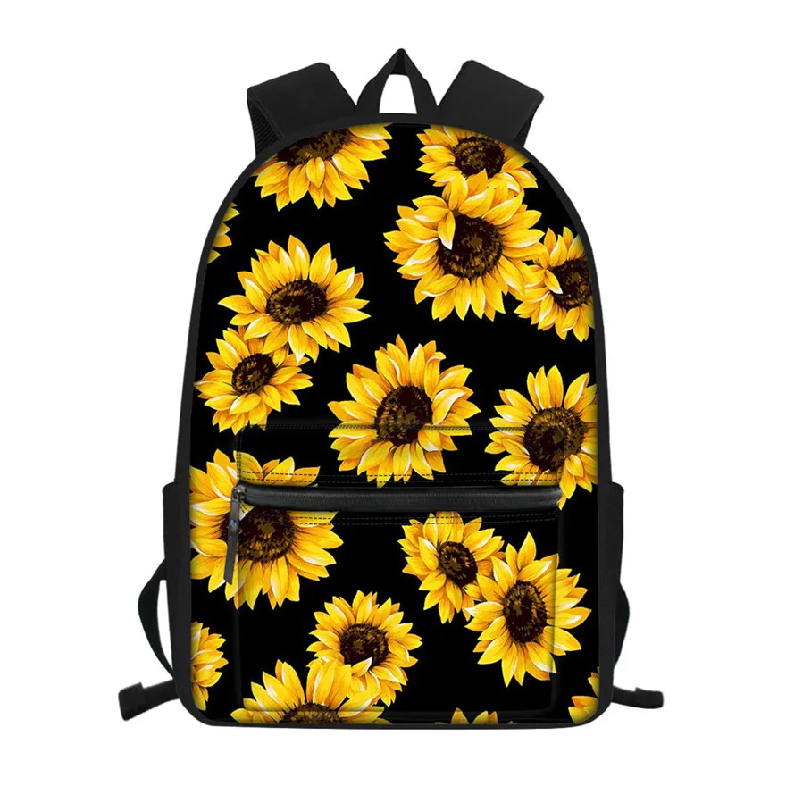 Printed School Backpack Women Laptop 