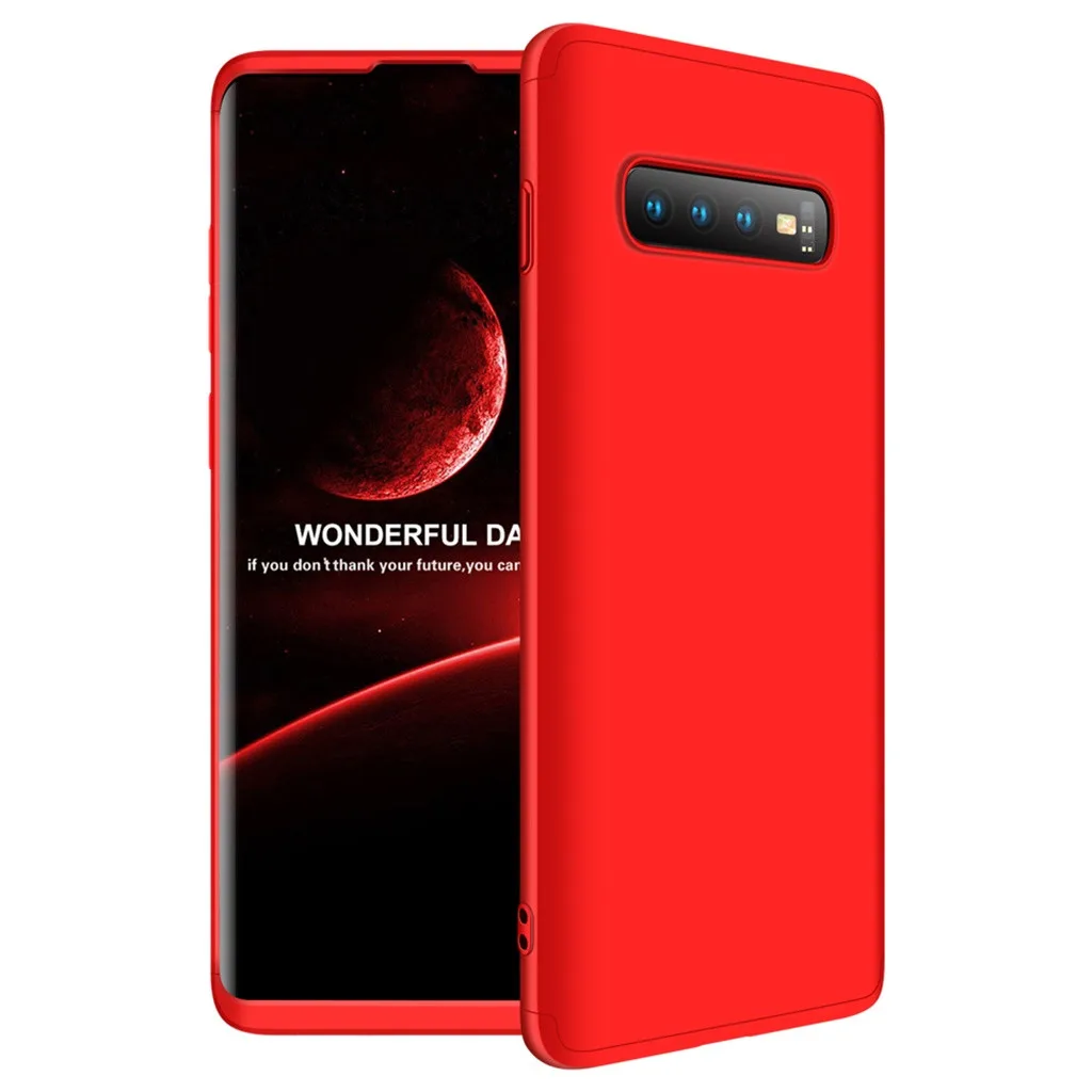 

Silicone Case For Samsung S10 6.1inch Phone Case Hybrid Armor 360° Full Protect Case Cover For Samsung S10 6.1inch#y4