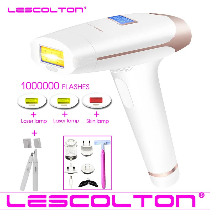 

Lescolton 1000000times 3in1 IPL Epilator laser Hair Removal LCD Display Machine Permanent Bikini Trimmer Electric depilador
