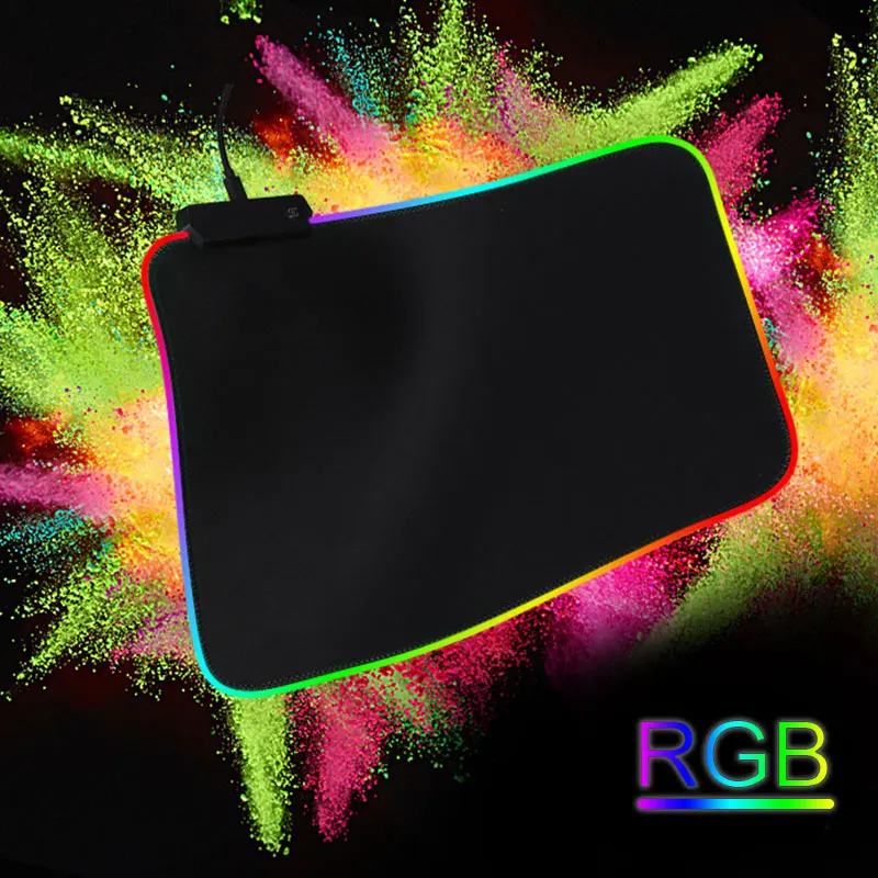 Резиновый протектор коврик Мышь коврик RGB Мышь игровой коврик прочный дом