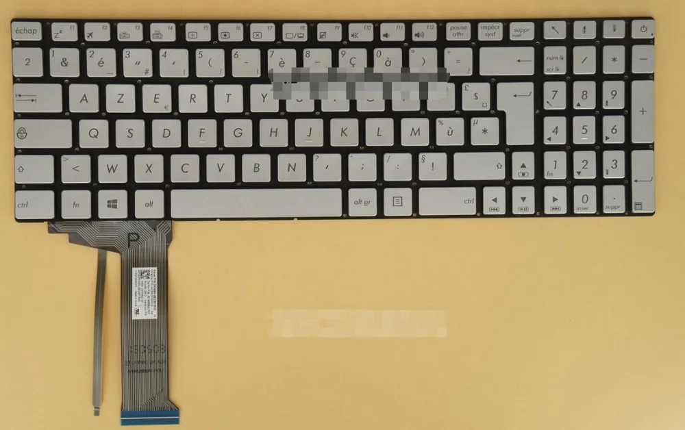 

New keyboard for ASUS G551JK G551JM G551JW G551JX GL551JK GL552JX GL552VL GL552VW GL552VX AZERTY FRENCH/BELGIAN layout