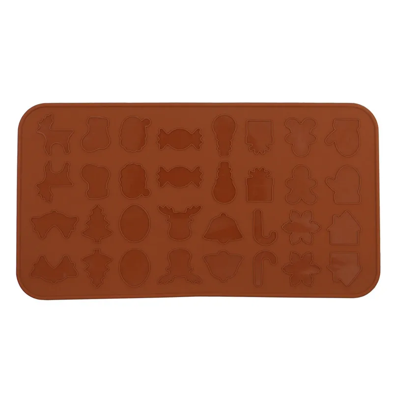 32 Holes Christmas Pattern Silicone Pad Oven Macaron Non-stick Baking Mat Pan Pastry Cake Tools | Дом и сад
