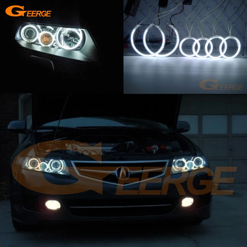For ACURA TSX CL9 2004 2005 2006 2007 2008 Excellent Angel Eyes Ultra bright illumination CCFL angel eyes kit Halo Ring for ford maverick 2005 2006 2007 excellent led angel eyes kit multi color ultra bright rgb led angel eyes halo rings