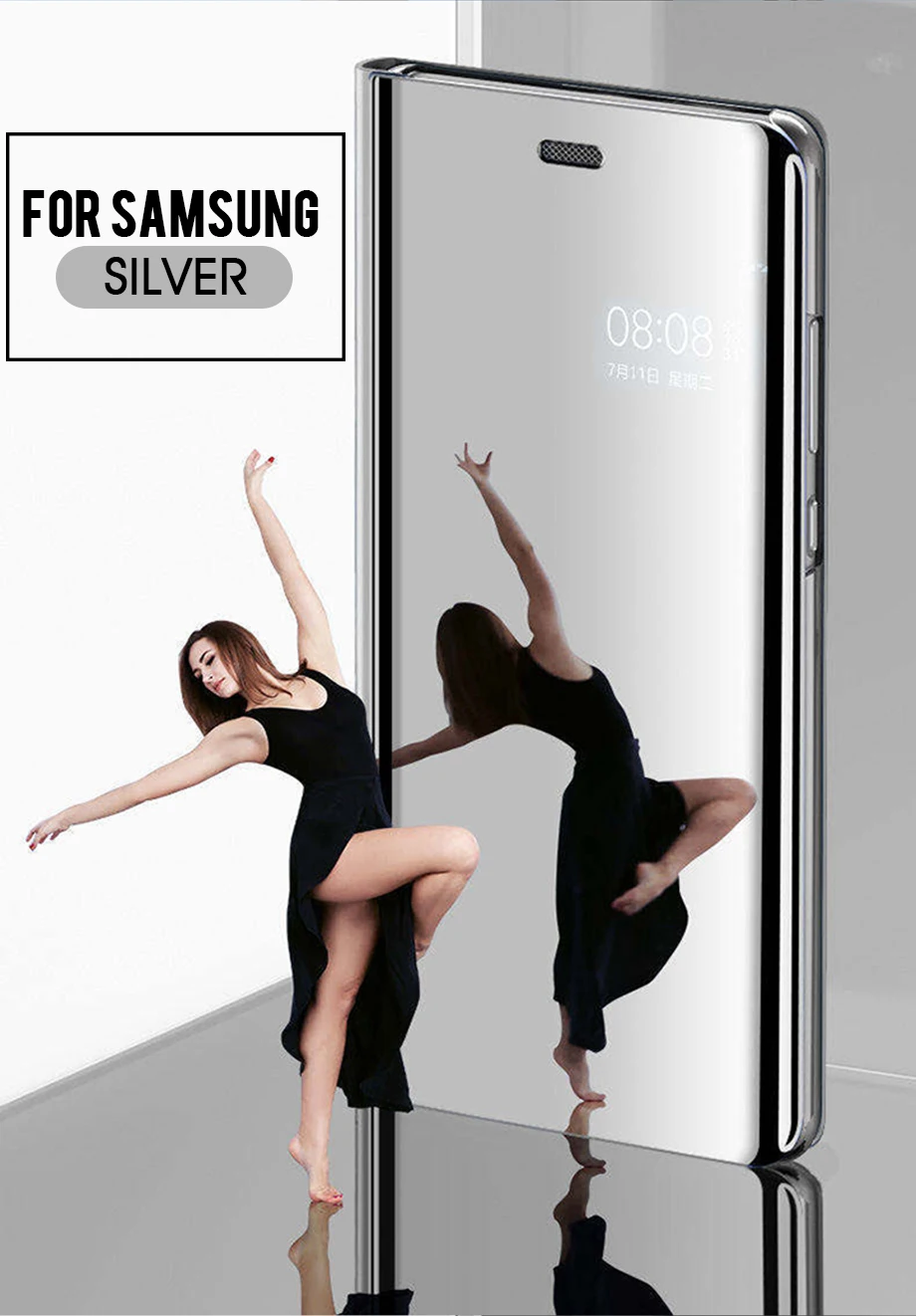 Зеркальный флип-чехол для samsung Galaxy A3 A5 A7 A6 A7 плюс A10 A20 A30 A40 A50 A70 M10 M20 M30 Чехол, корпус