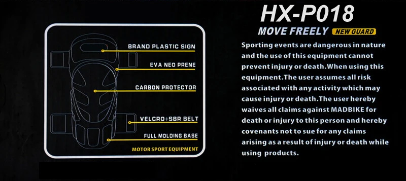 PRO байкер HX-P18 мотоциклетные наколенники мотокросса налокотники мотоцикл гоночный из углеродного волокна Защитное снаряжение для езды защита