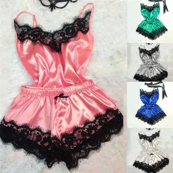 

Fashion Sexy Lace Sleepwear Lingerie Temptation Babydoll Underwear Nightdress Pyjamas Pour Femmes Pijama Mujer roupa para casaZ1
