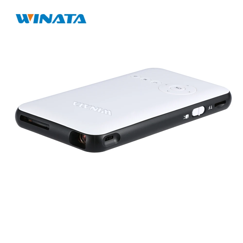 Winata мини-проектор DLP Wi-Fi Портативный смартфон proyector Android Bluetooth hdmi-выход Full HD видео
