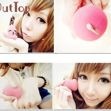 5 шт. Профессиональный красивый первосортный пуховка для нанесения основы под макияж Бутылка Губка из бутылочной тыквы леверт 23MAR16