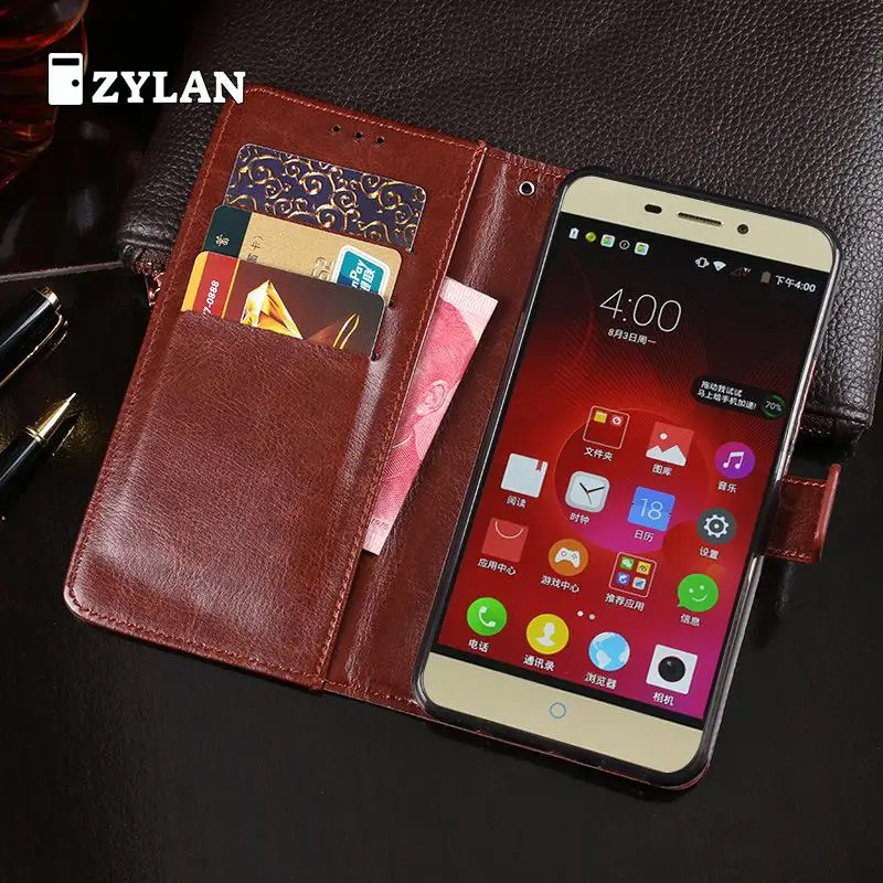 

ZYLAN New For Coque ZTE V5 Pro Case Wallet Flip Leather & TPU Back Skin Capa For ZTE V5 Pro N939st Cover Fundas Pouch & Gift